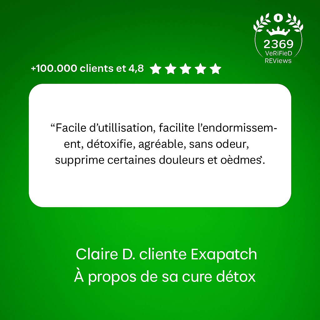 Patchs Détox Pieds Naturels - Exapatch - Patchs Détox Pieds Exapatch