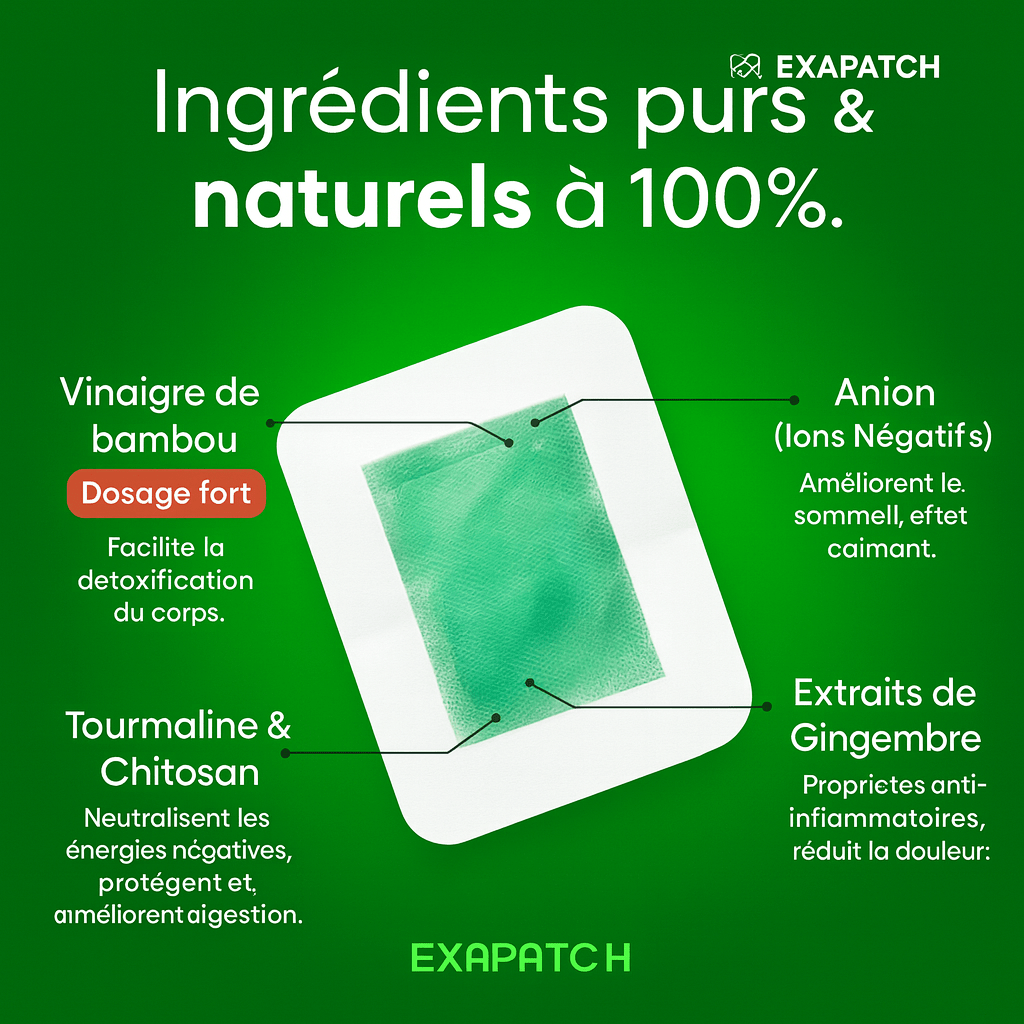 Patchs Détox Pieds Naturels - Exapatch - Patchs Détox Pieds GONEGO